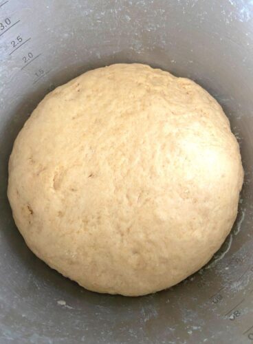 Proofed pretzel dough