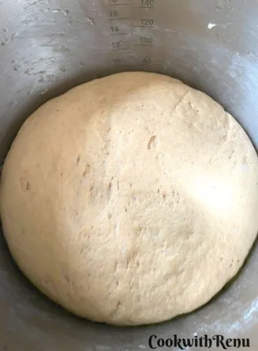 The proofed dough.