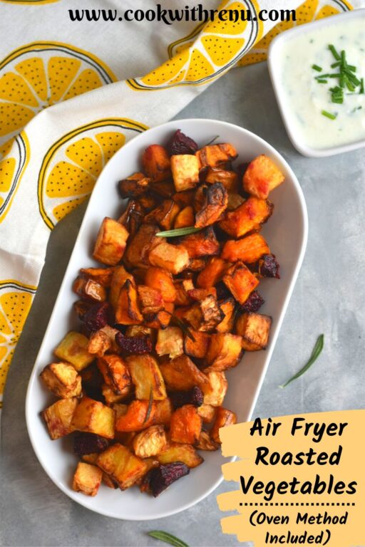 Air Fryer Roasted Vegetables (Oven Method Included) Cook With Renu