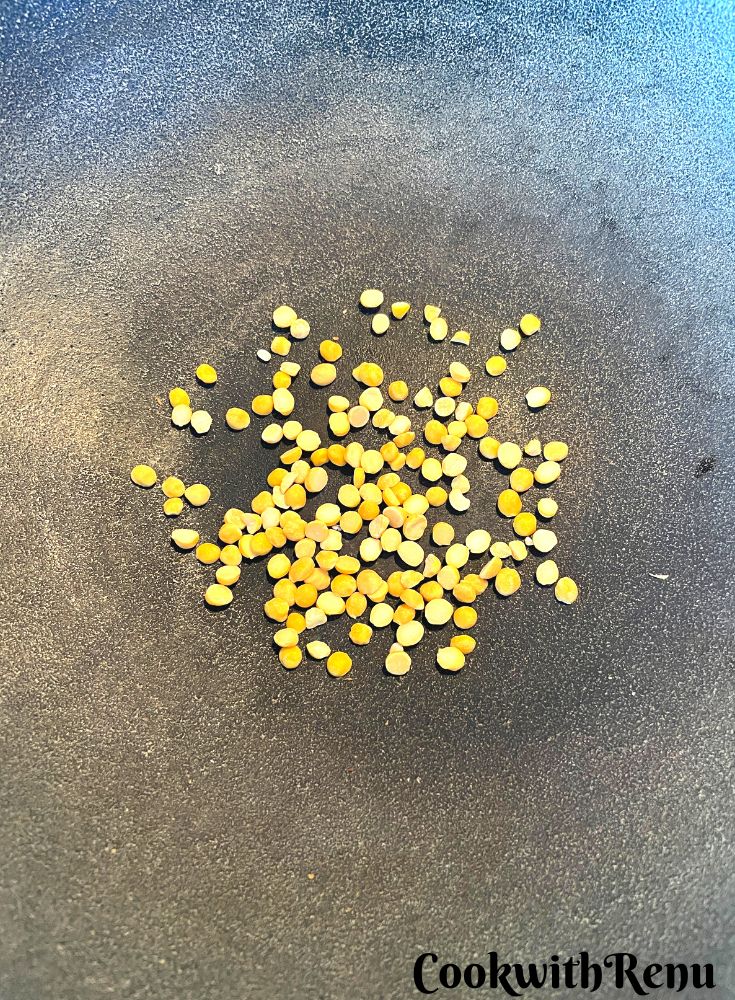Roasting of Chana Dal