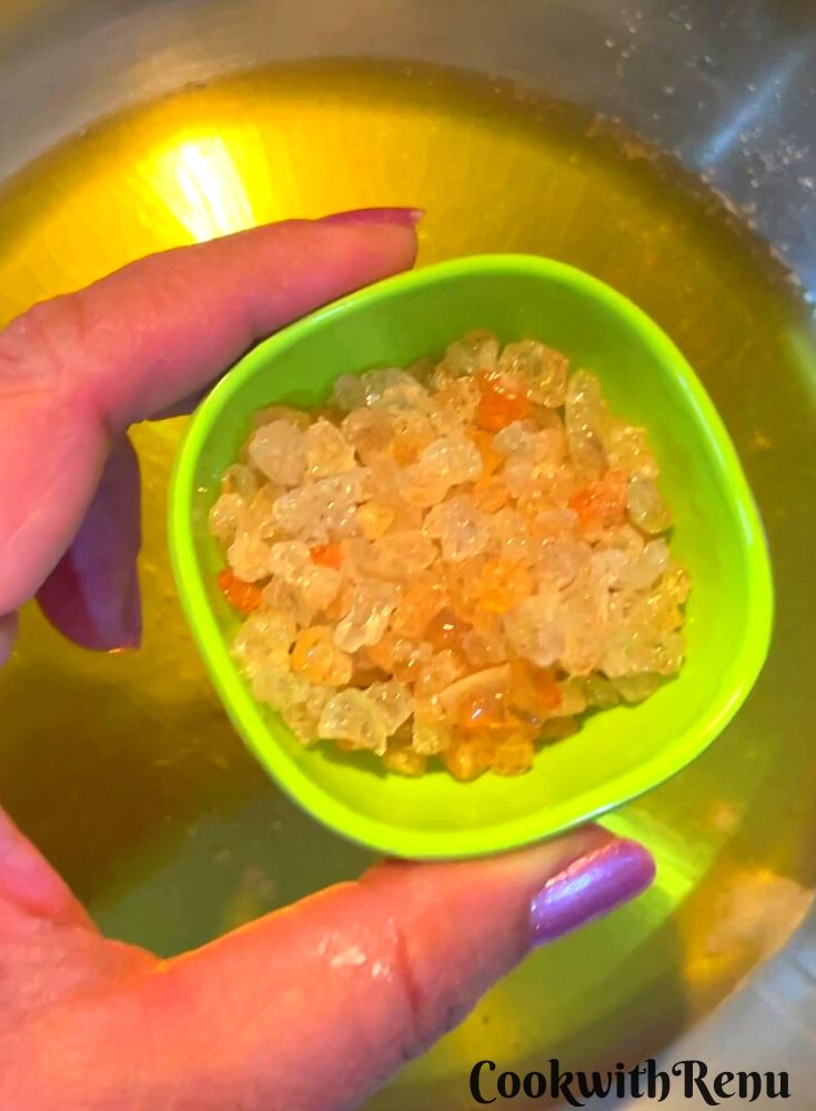 Add Edible Gum in ghee.