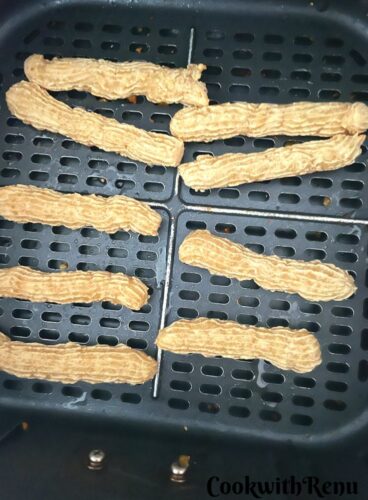 Churros getting baked.