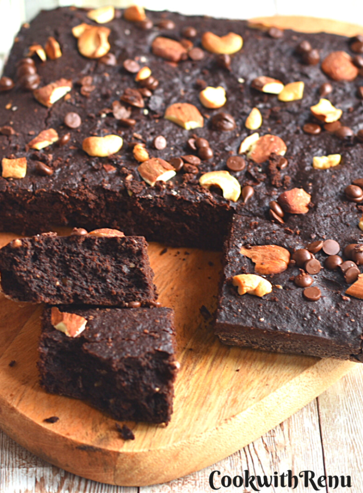 Chocolate Ragi Brownies (Vegan, GlutenFree, DairyFree) Cook With Renu