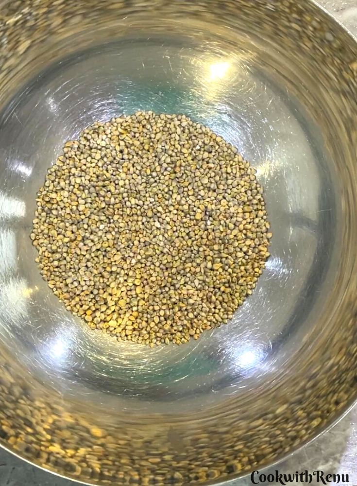 Bajri or Pearl Millet in a bowl.