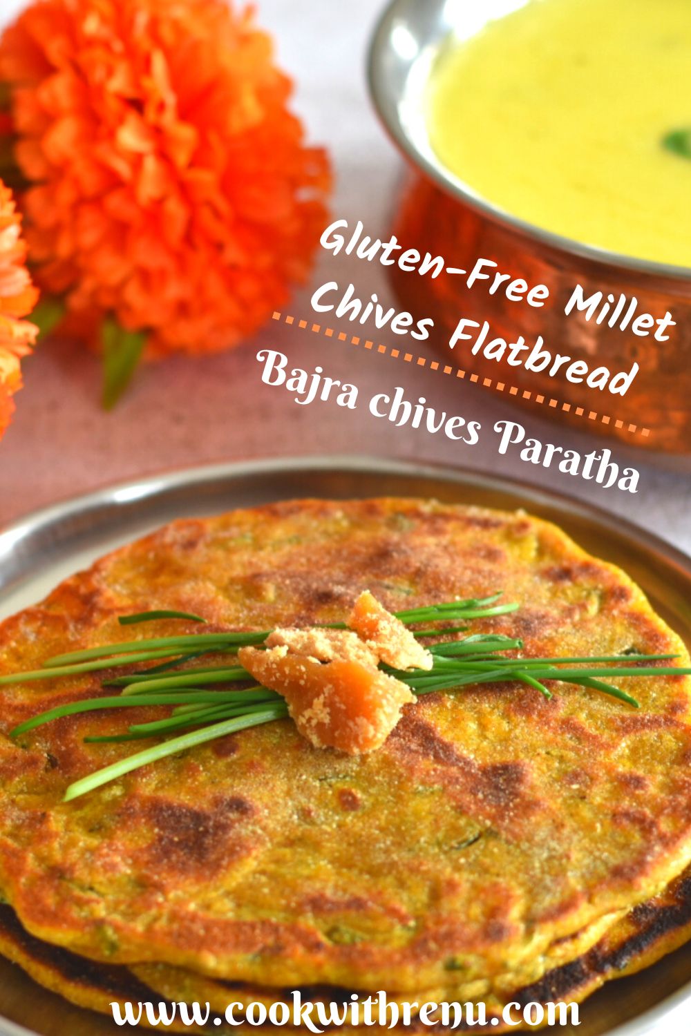 GlutenFree Millet Chives Flatbread (Bajra Chives Paratha) Breadbakers