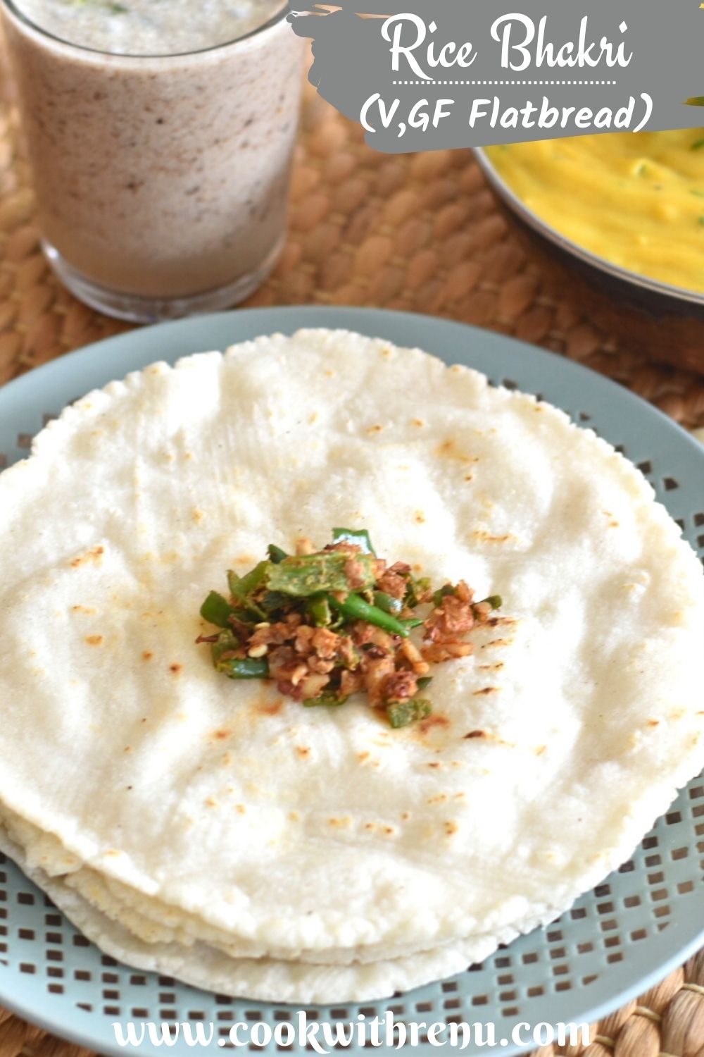 Rice Bhakri Tandalachi Bhakri Rice Flour Bhakri Cook With Renu