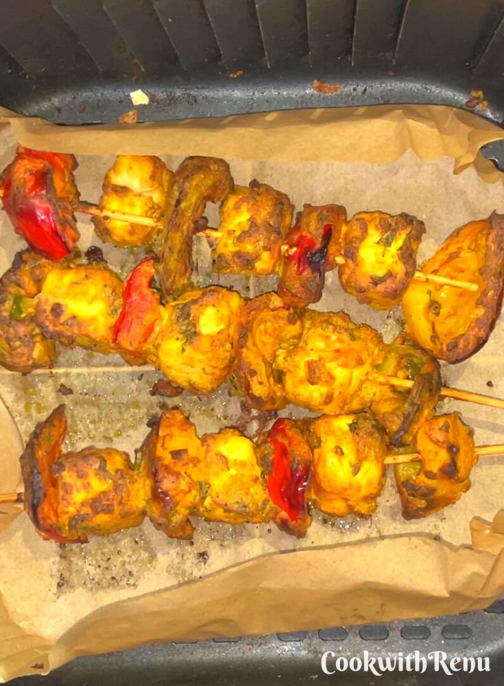 Grilled Paneer Tofu Tikka