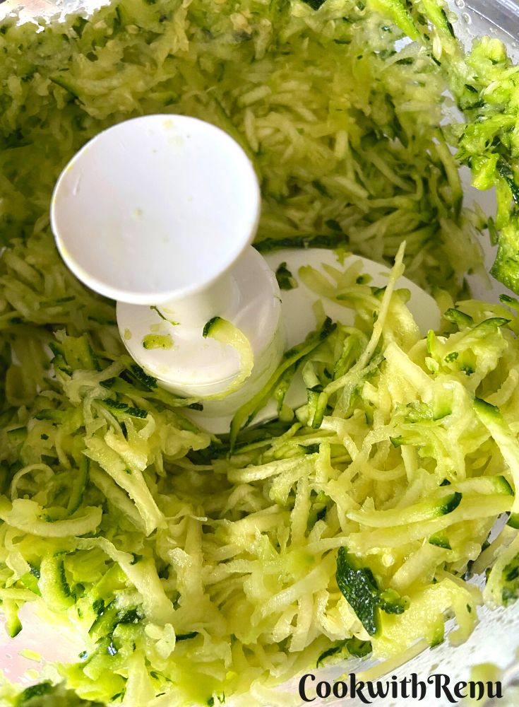 Grated Zucchini.