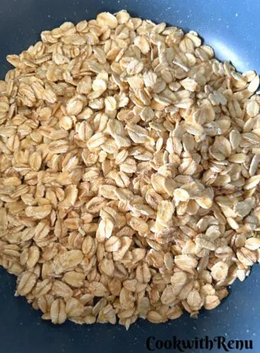 Oats in a bowl.