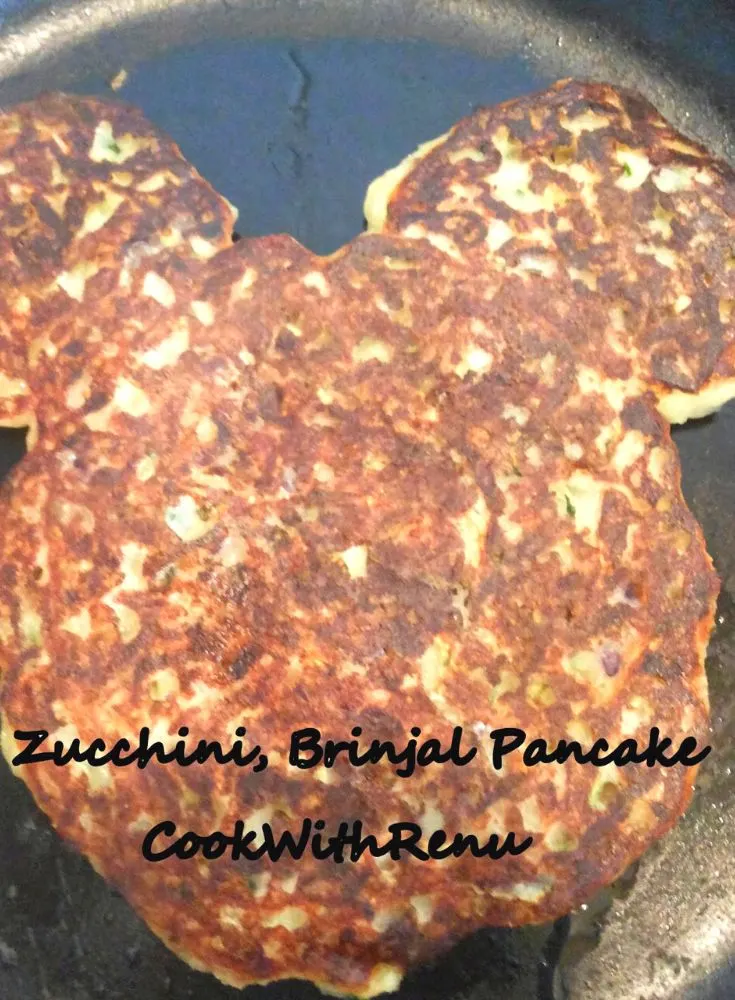 Zucchini Brinjal Pancake.