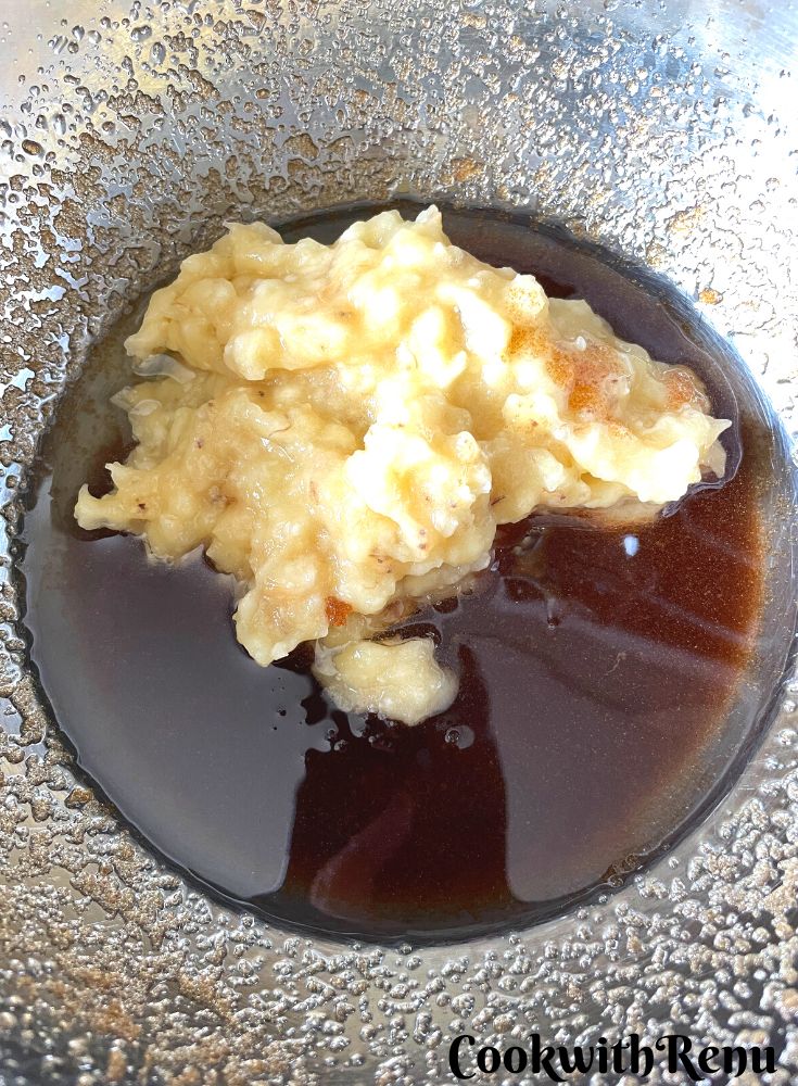 Banana Added to Sugar in a bowl.