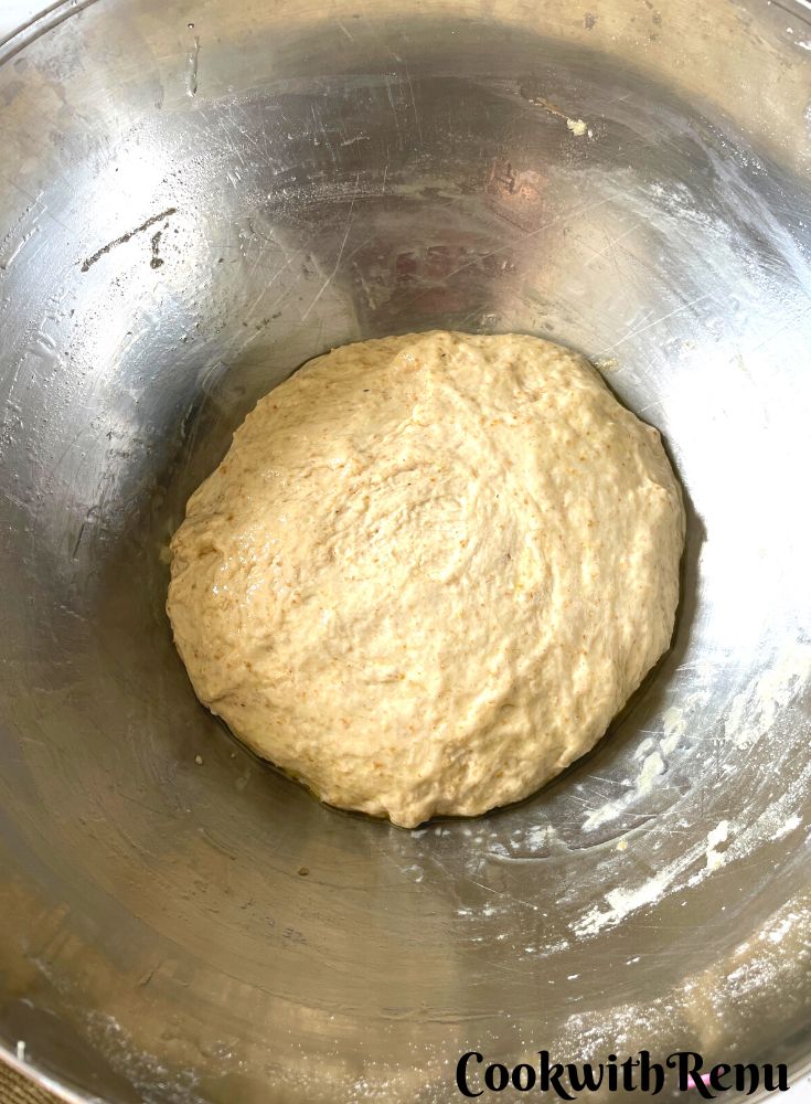 Dough mixed and ready to be proofed