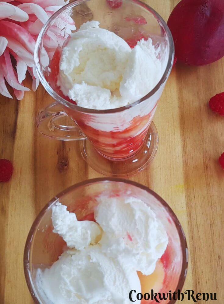 Ice Cream Layer Repeated in the glass.