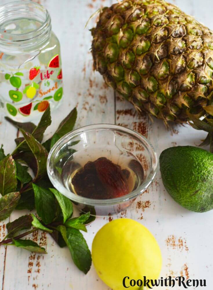Ingredients for green weight loss smoothie