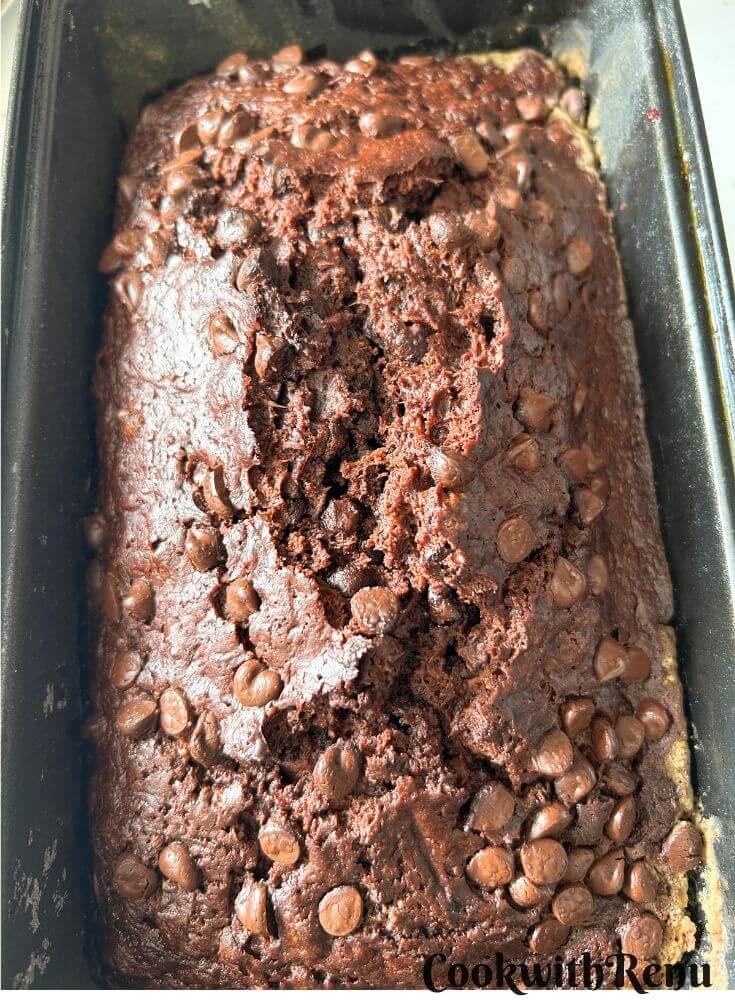 Baked Loaf of Zucchini Chocolate