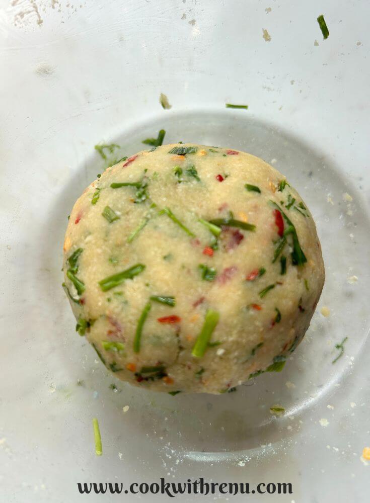 Cracker Dough in a bowl.