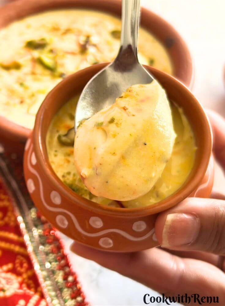 Texture of Shrikhand